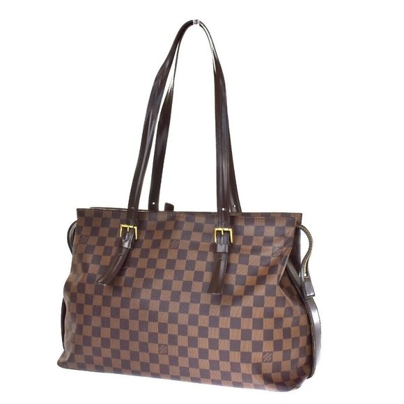LOUIS VUITTON Chelsea Shoulder Tote Bag Damier Leather BN  LOUIS VUITTON Chelsea Shoulder Tote Bag Damier Leather BN France